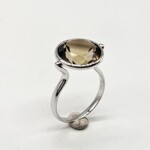 K18WG Ring with Brown quartz