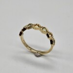 K18YG Ring with Peridot & citrine