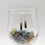 K18YG Earring with sapphire