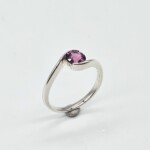 SV925Ring with Rose garnet