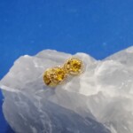 K18YG Eaaring Yellow sapphire