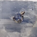 K18WG Blue sapphire pendant　
