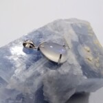 K18WG Moon stone pendant