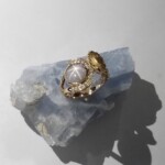 K18YG Ring with Star sapphire