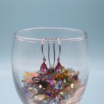 K18WG Earring with Padparadscha