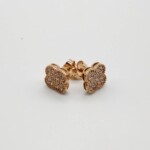 K18PG Earring with Diamond