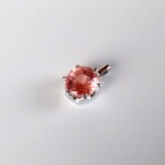 K18WG Pendant with Padaparadscha sapphire