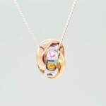 K18WG/YG/PG Pendant with sapphire