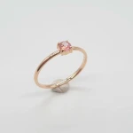 K18YG Ring with Padparadscha