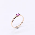 K18YG Ring with Pink sapphire