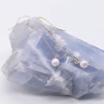 K18YG Earring with Pearl