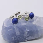 SV925 Cufflink with Lapis & Peridot