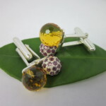 Citrine & Rose garnet