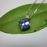Blue sapphire & Diamond Pendant