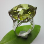 Lemon quartz Ring