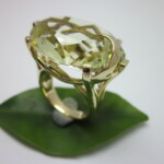 K18YG Lemon quartz Ring