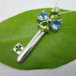 Blue topatz & Peridot