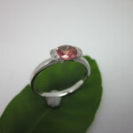 K18WG Padparadscha sapphire Ring