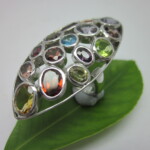 Colored stone Ring