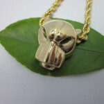K18YG Green quartz Panther Pendant