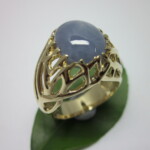 K18YG Star sapphire Ring