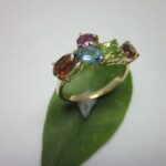 K18YG Colored stone Ring