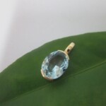 K18YG Aquamarine Pendant