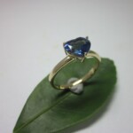 K18YG Blue sapphire Ring