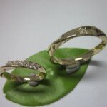 K18YG Diamond Ring