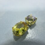 K18YG Yellow sapphire & Bicolor sapphire Pendant