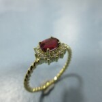 K18YG Ruby & Diamond Ring