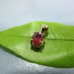 K18YG Pink sapphire Pendant