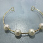 K18YG Pearl Bangle