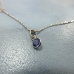 K18WG Blue sapphire Pendant