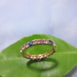 K18PG Mixed sapphire Ring