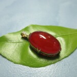 K18YG Coral Pendant