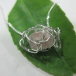 SV925 Rose quartz Pendant