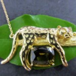 K18YG Sinhalite Pendant