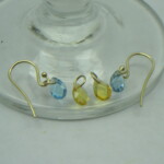 Citrine & Blue topatz Earrings