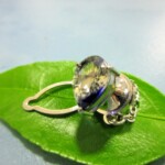 K18WG Bicolor sapphire Tie clip