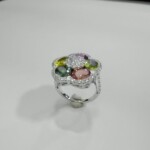 K18WG Sapphire & Diamond Ring