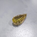 K18YG Lemon quartz Pendant