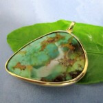 K18YG Turquoise Pendant