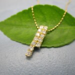 K18YG Diamond Pendant
