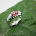 K18WG Papara & Diamond Ring
