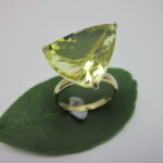 K18YG Lemon quartz Ring