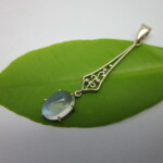 K10YG Moon stone Pendant