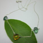 Citrine & Green quartz Necklace
