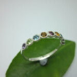 K18WG Semi-precious stone Multicolor Ring