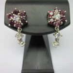Rose garnet & Cubic zirconia